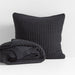 Storm Grey Wool Blend 70''x55" Fisherman Knit Throw Blanket