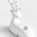 White Holiday Reindeer Taper Candle Holder