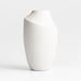 Slope White Ceramic Vase 12.25"