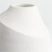 Slope White Ceramic Vase 12.25"