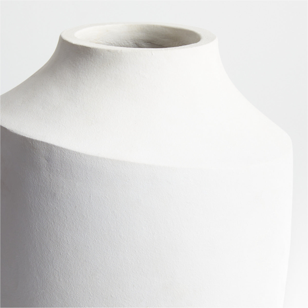 Slope White Ceramic Vase 17  Crate and Barrel Philippines