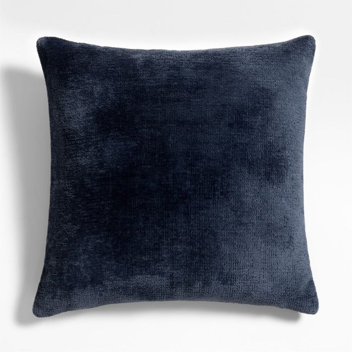 Revasser Chenille 23"x23" Ombre Blue Throw Pillow Cover by Athena Calderone