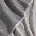 Reversible Stripe Gauze 80"x80" Ink Black and Arctic Ivory Bed Blanket
