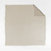 Reversible Stripe Gauze 80"x80" Taupe Brown and Arctic Ivory Bed Blanket