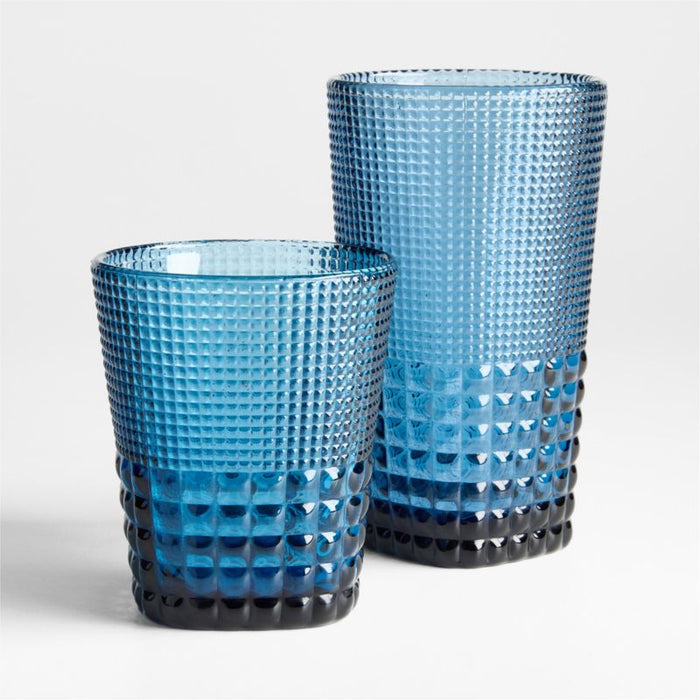 Rhodes 16-oz. Blue Textured Highball Glass