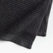 Ribbed Bar Mop Black Organic Cotton Dish Towels, Set of 4