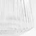 Medium Ribbed Clear Glass Christmas Tree 13.5"