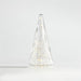 Small Ribbed Clear Glass Christmas Tree 9"