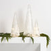 Small Ribbed Clear Glass Christmas Tree 9"