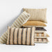 Riviera Stripe 24"x16" Savannah Yellow Throw Pillow Cover