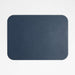 Rizzo Easy Care Faux Leather Reversible Navy and Natural Rectangular Placemat