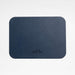 Rizzo Easy Care Faux Leather Reversible Navy and Natural Rectangular Placemat