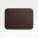 Rizzo Textured Easy Care Faux Leather Deep Brown Rectangular Placemat