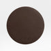 Rizzo Textured Easy Care Faux Leather Deep Brown Round Placemat