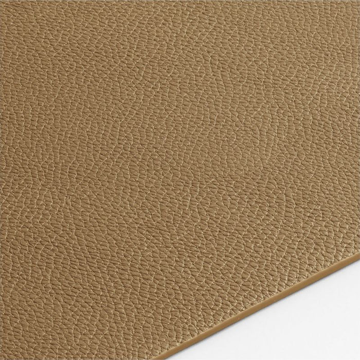 Rizzo Textured Easy Care Faux Leather Mushroom Rectangular Placemat