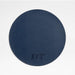 Rizzo Round Reversible Navy and Natural Faux Leather Placemat