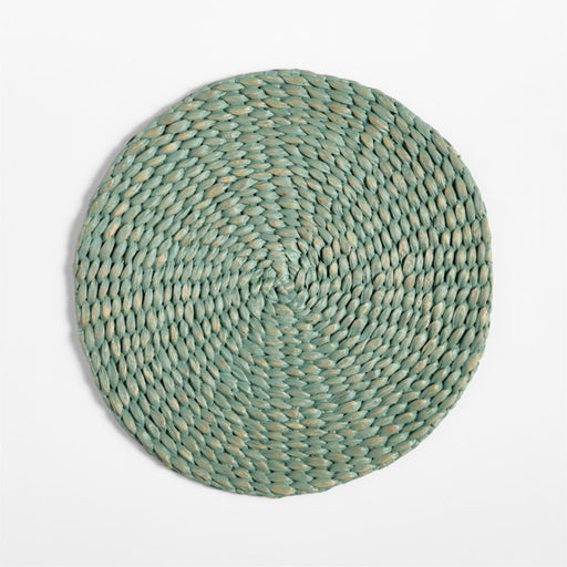 Round Grey Water Hyacinth Placemat