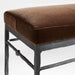 Rodin 60.75" Brown Velvet Bench by Athena Calderone