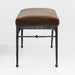 Rodin 60.75" Brown Velvet Bench by Athena Calderone