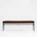 Rodin 60.75" Brown Velvet Bench by Athena Calderone