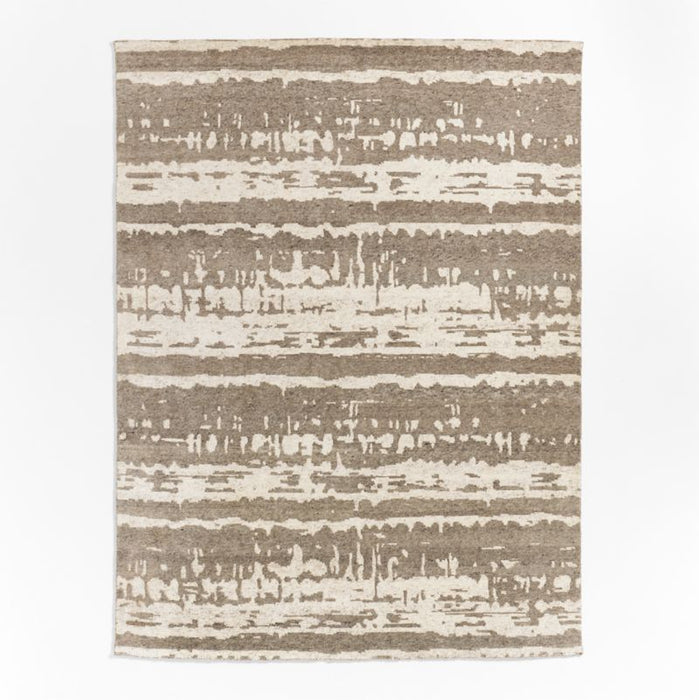 Rome Wool Taupe Area Rug 8'x10'