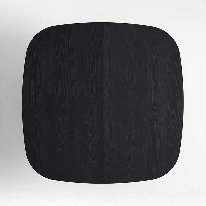 Roseau 48"-70" Charcoal Black Wood Extendable Dining Table