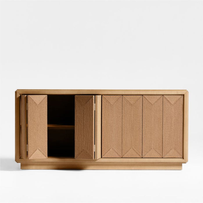 Roseau 69" Natural Wood Credenza