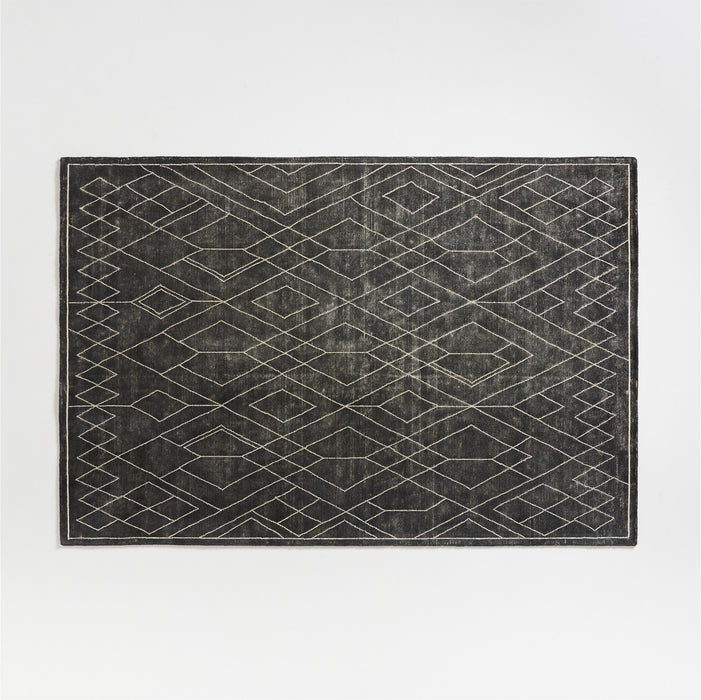 Ruell Black 6'x9' Rug