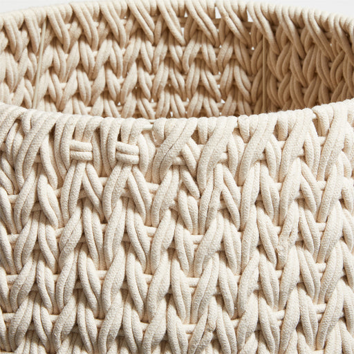 Rulon White Large Blanket Basket