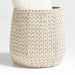 Rulon White Large Blanket Basket