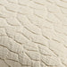 Ruched Jacquard Organic Cotton 20"x20" Travertine Beige Throw Pillow Cover