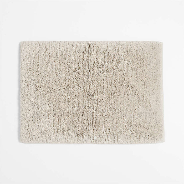 Rylan Organic Cotton Natural Taupe Bath Mat 18"x24"