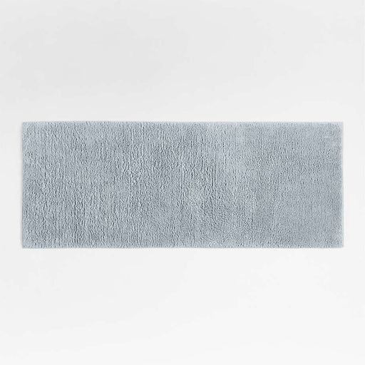 Rylan Organic Cotton Mist Blue Bath Mat 24"x60"