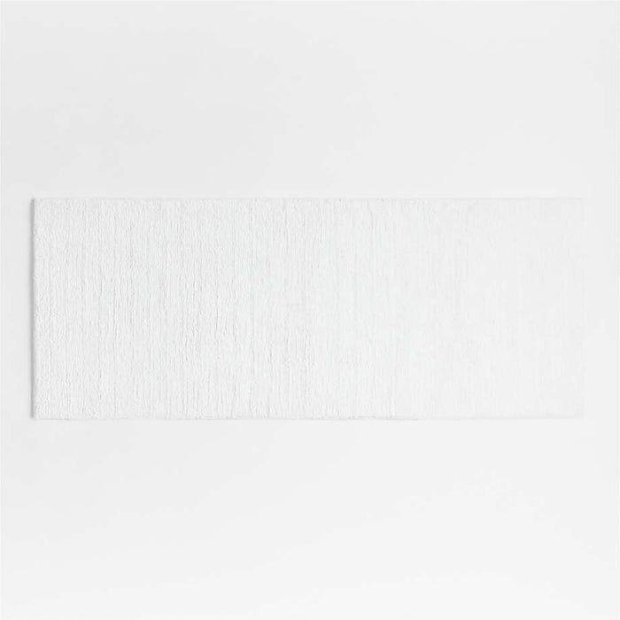 Rylan Organic Cotton White Bath Mat 24"x60"