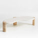 Sassolino Concrete and Burl Wood Coffee Table by Athena Calderone