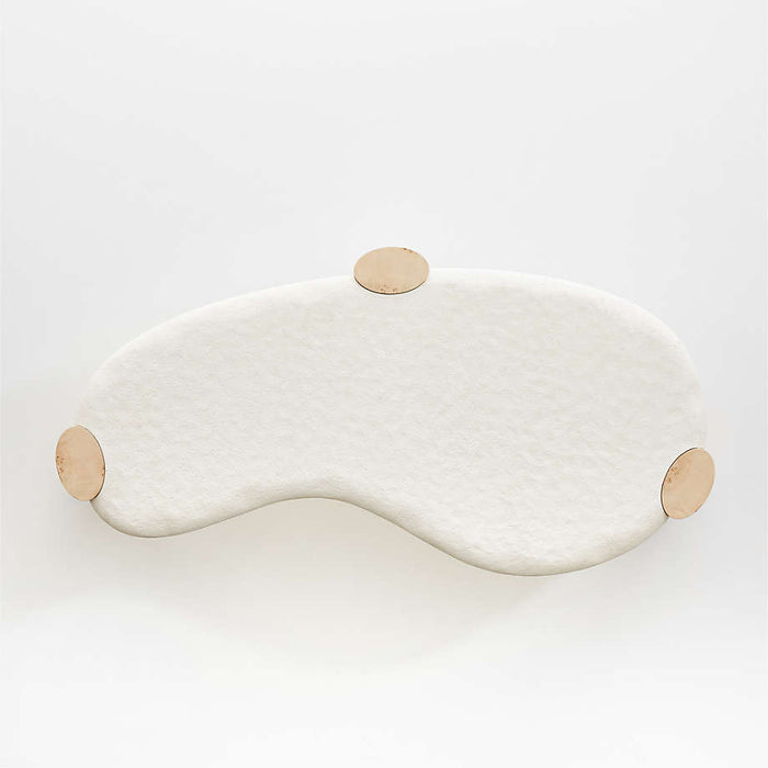 Sassolino Concrete and Burl Wood Coffee Table by Athena Calderone