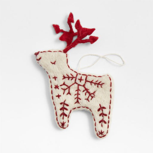Scandi Heritage Reindeer Christmas Tree Ornament