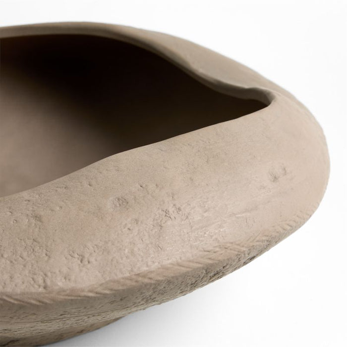 Scraffito 19" Brown Centerpiece Bowl