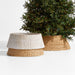 Whitewash Woven Christmas Tree Collar 27"