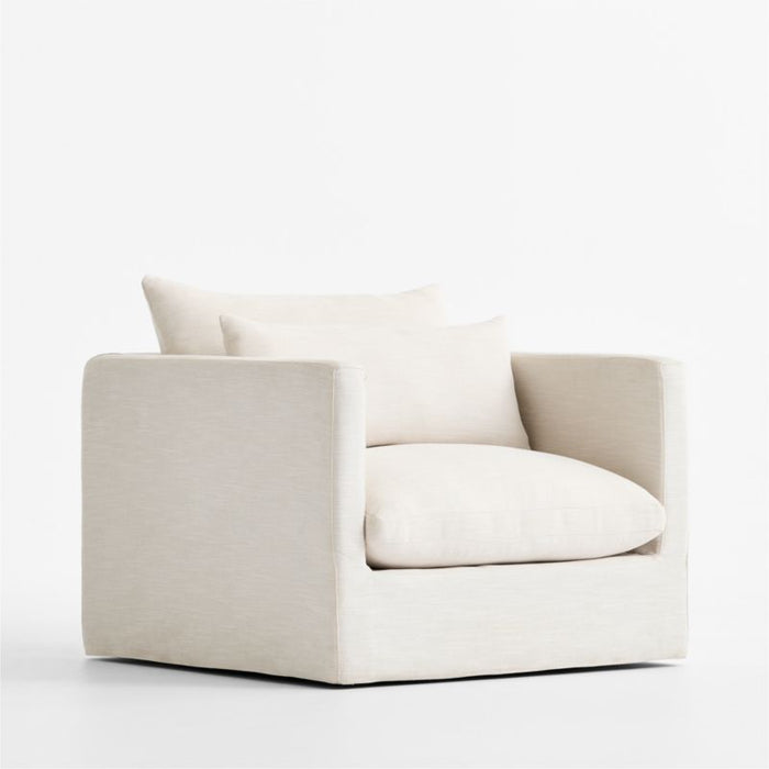 Seascape Upholstered Outdoor Swivel Lounge Chair