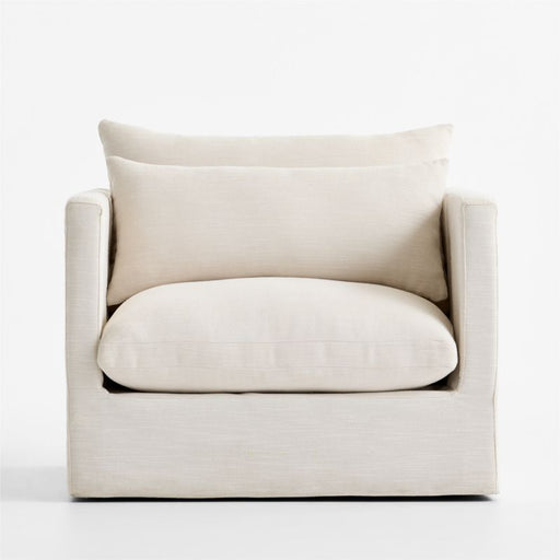 Seascape Upholstered Outdoor Swivel Lounge Chair
