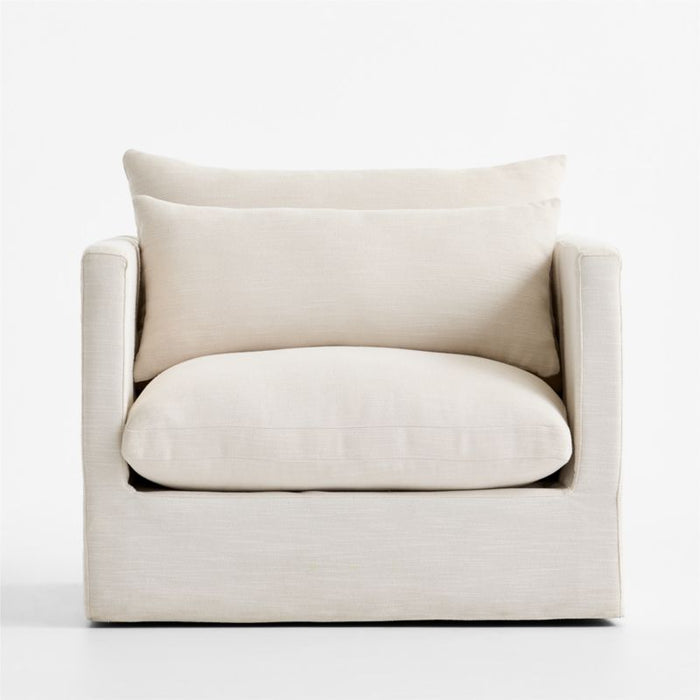 Seascape Upholstered Outdoor Swivel Lounge Chair