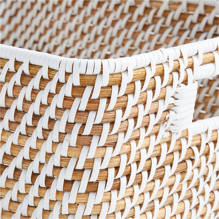 Sedona White Low Open Tote