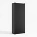 Siena 34" Black Wood 4-Shelf Storage Bookcase with Drawer