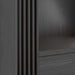 Siena 34" Black Wood 4-Shelf Storage Bookcase with Drawer