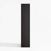 Siena 34" Black Wood 4-Shelf Storage Bookcase with Drawer