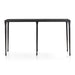 Silviano 60" Rectangular Black Iron and Steel Console Table