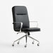 Smythe Black Faux Leather Office Chair