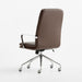 Smythe Dark Brown Faux Leather Office Chair