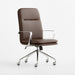 Smythe Dark Brown Faux Leather Office Chair